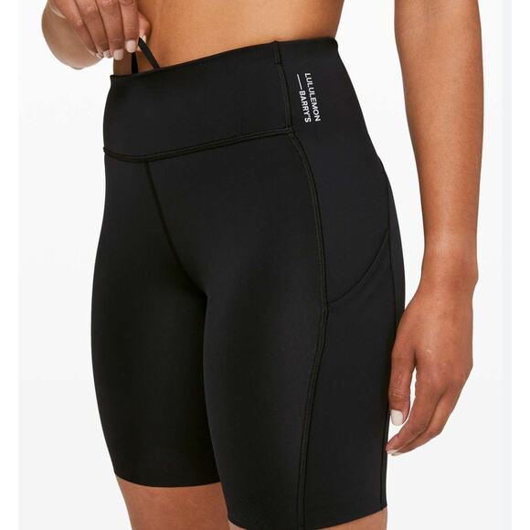 Lululemon x Barrys High Rise Biker Shorts "Stronger as One" - Picture 1 of 4